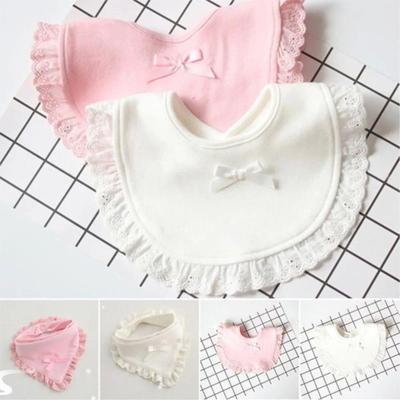 Cotton Newborn Lace Bow Baby Bibs Girls Boys Burp Cloth Infa|ru