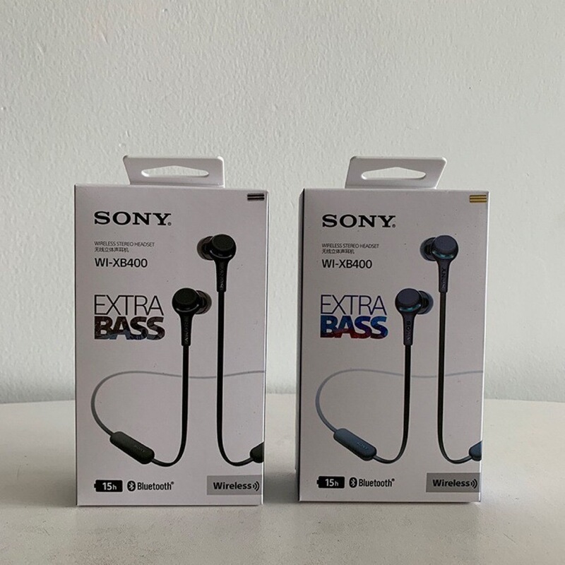Suitable for Cross-Border Use: Wi-Xb400 Wireless Bluetooth Earphones with Deep Bass, Neckband, In-Ear Design, Dual-Ear Sports Magnetic Earbuds