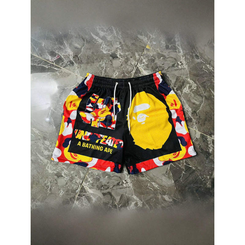 2026 Cross-Border New Style 3D American Retro Flame Print Boxing Shorts Men's Summer Sports Fitness Shorts 2026 Cross-Border New Style 3D American Retro Flame Print Boxing Shorts Men's Summer Sports Fitness Shorts