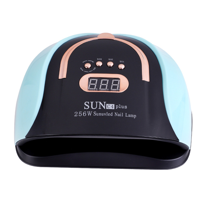 Nuevo 256W de alta potencia de secado rápido transfronterizo lámpara de uñas LED máquina de fototerapia lámpara de uñas UV lámpara de hornear secador de la lámpara