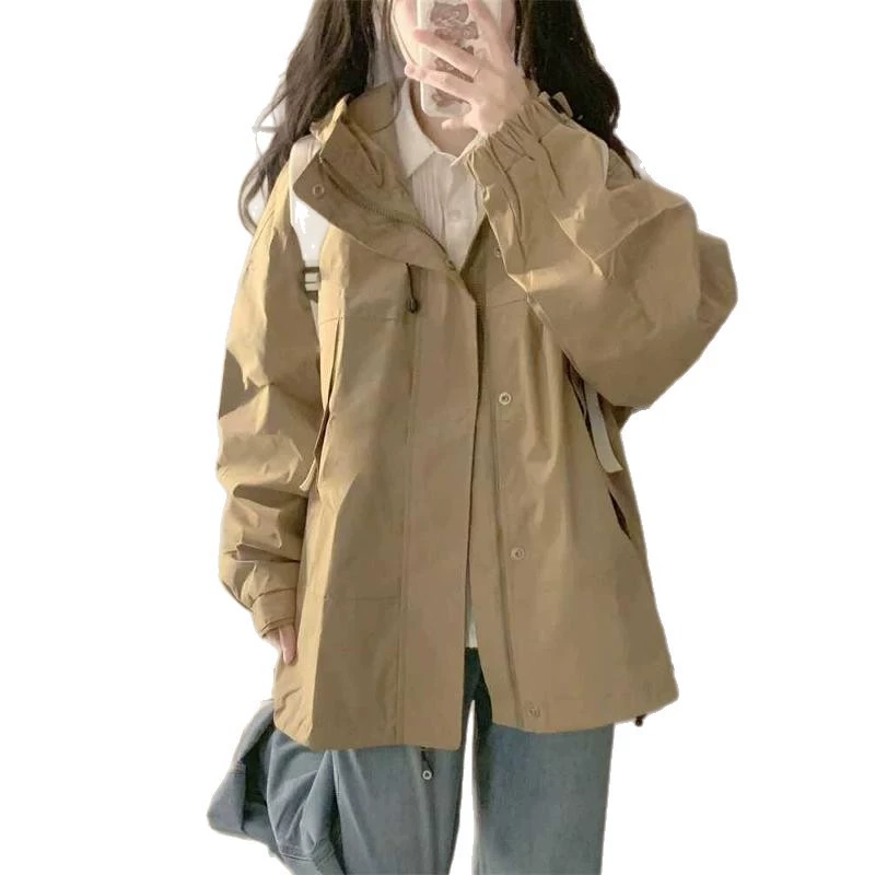 Осеннее ретро классическое trench-coat, куртка для учащихся начальной школы для отдыха, оверсайз
