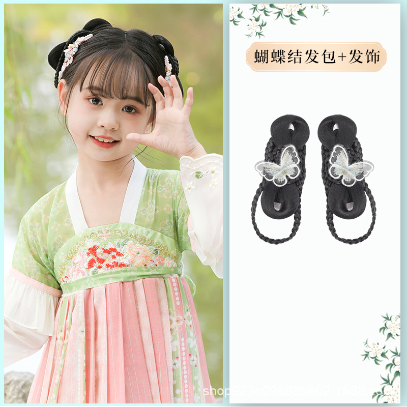 리본 헤어백 + 흰나비 클립