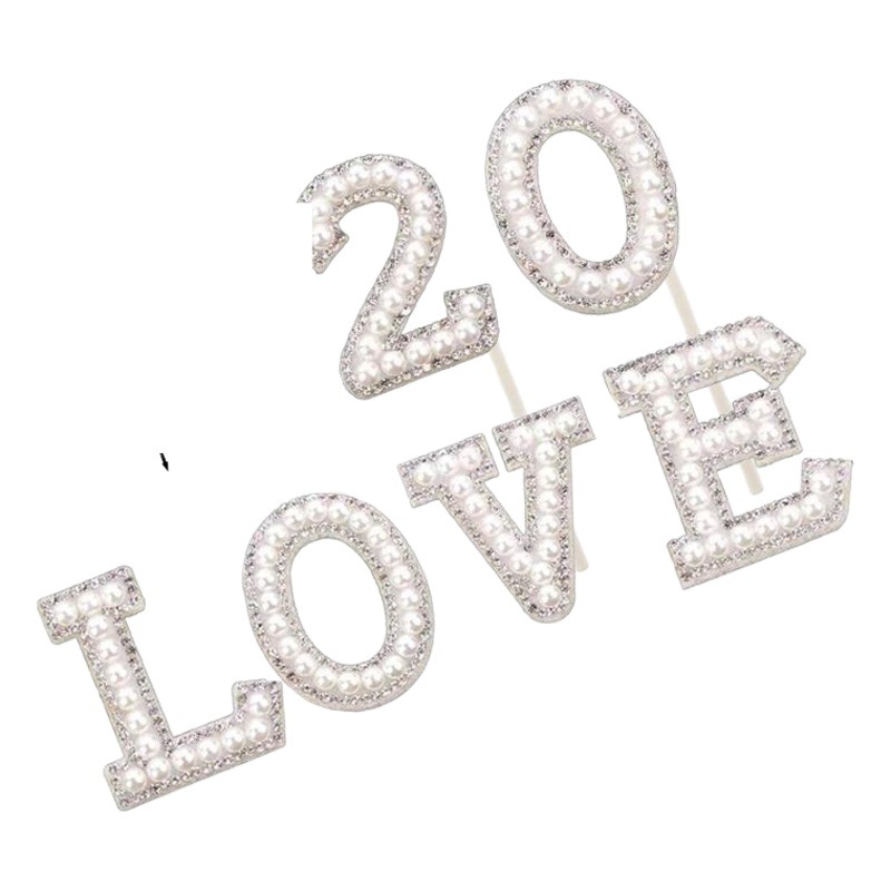 Plata perla mamá pastel decoración Tarjeta de inserción Día DE LA MADRE pastel de cumpleaños plug-in hornear plug-in nuevo