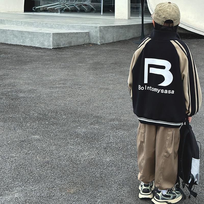 2024 New Loose Jacket, Spring and Autumn Versatile Cardigan, Boys' Handsome Hoodie, Baseball Jacket_voghion.com