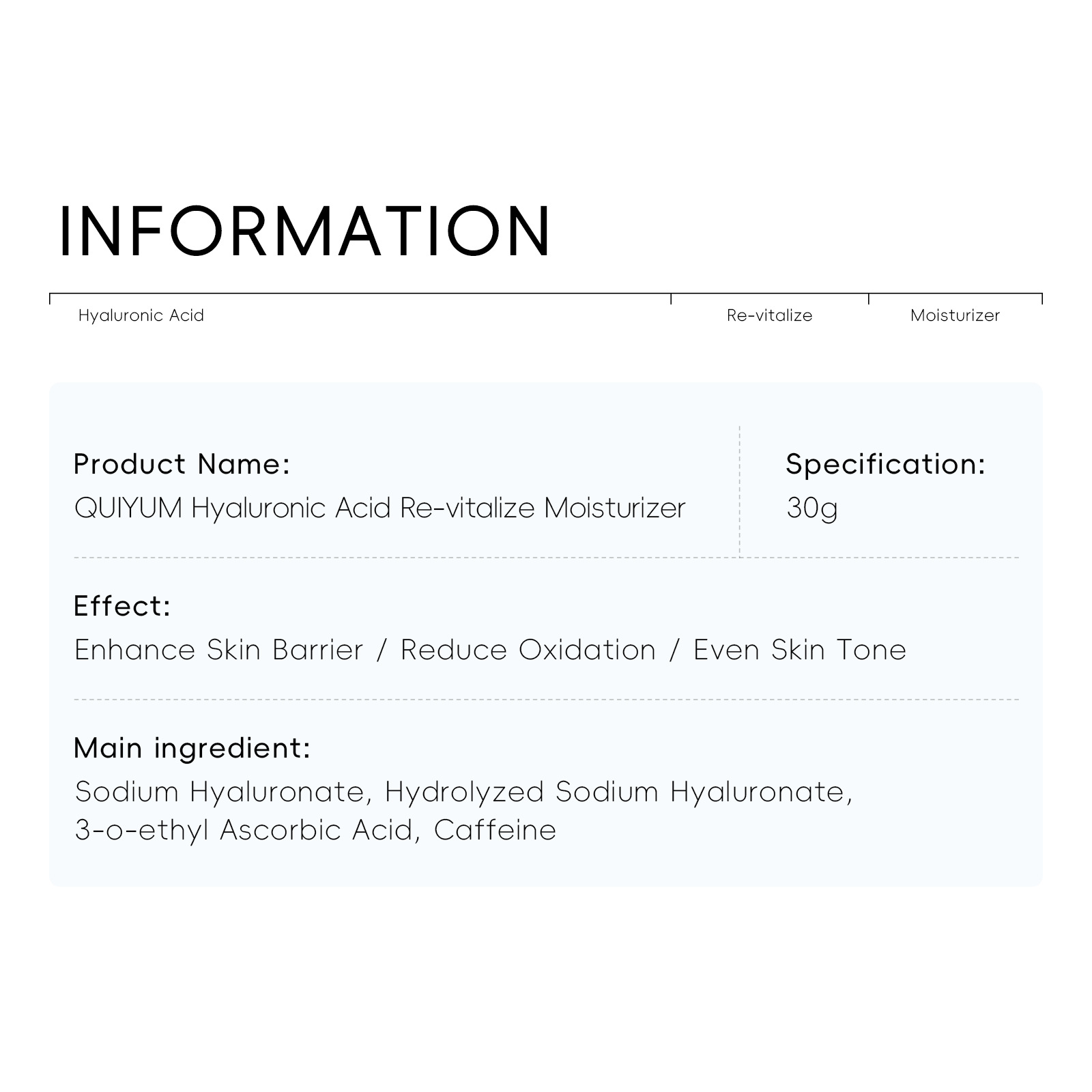Cross-border QUIYUM Hyaluronic acid Cream 30g soft tube hydrating, Moisturizing and brightening skin tone manufacturer one-piece consignment in stock Application Scenario