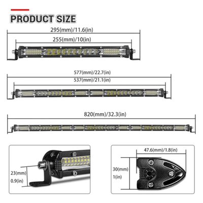 İşçi projektorları: small single row 10 inch