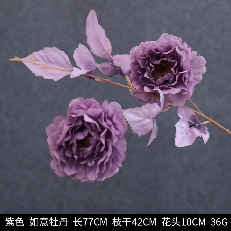 紫色の造花ブーケ結婚式結婚式シーン会場レイアウト小道具装飾造花卸売|undefined