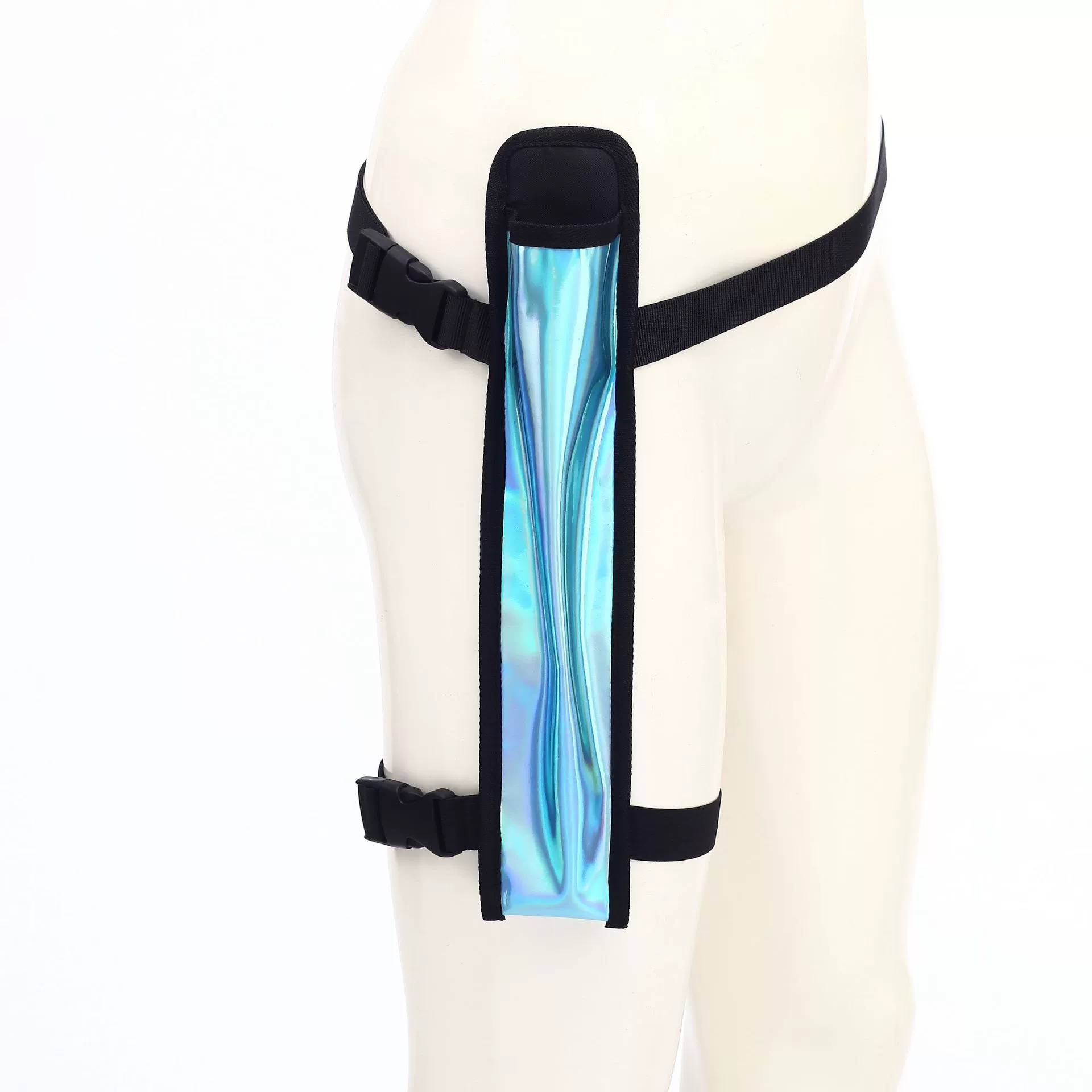 Вентилятор из светоотражающей ткани, универсальный красочный вентилятор для вечеринок, вентилятор для тай-чи, вентилятор для кунг-фу, ремешок для ног, трансграничное музыкальное устройство