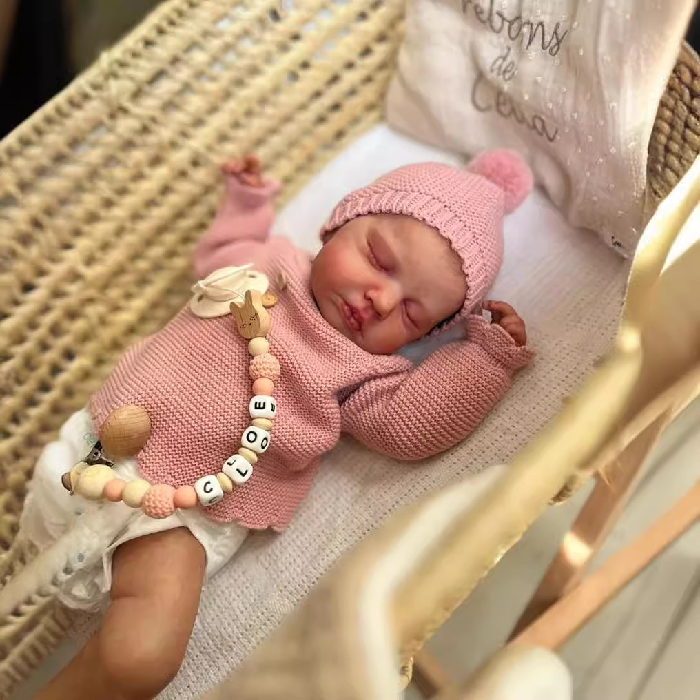 NPK genuino 49 cm muñeca de simulación de bebés renacer LouLou 3D piel transfronteriza fuente de venta caliente