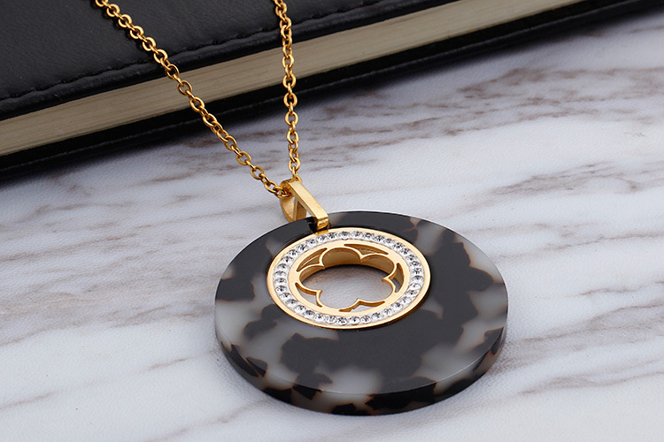 Fashion Water Droplets Heart Shape Titanium Steel Inlay Rhinestones Earrings Necklace 1 Set