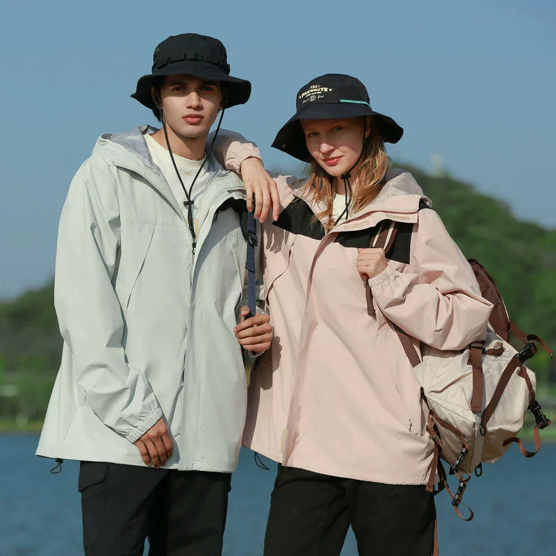 Новая куртка с жесткой оболочкой для весны и лета, функциональная одежда для альпинизма, однослойная куртка для активного отдыха, ветрозащитная и водонепроницаемая куртка в европейском и американском стиле для пар.