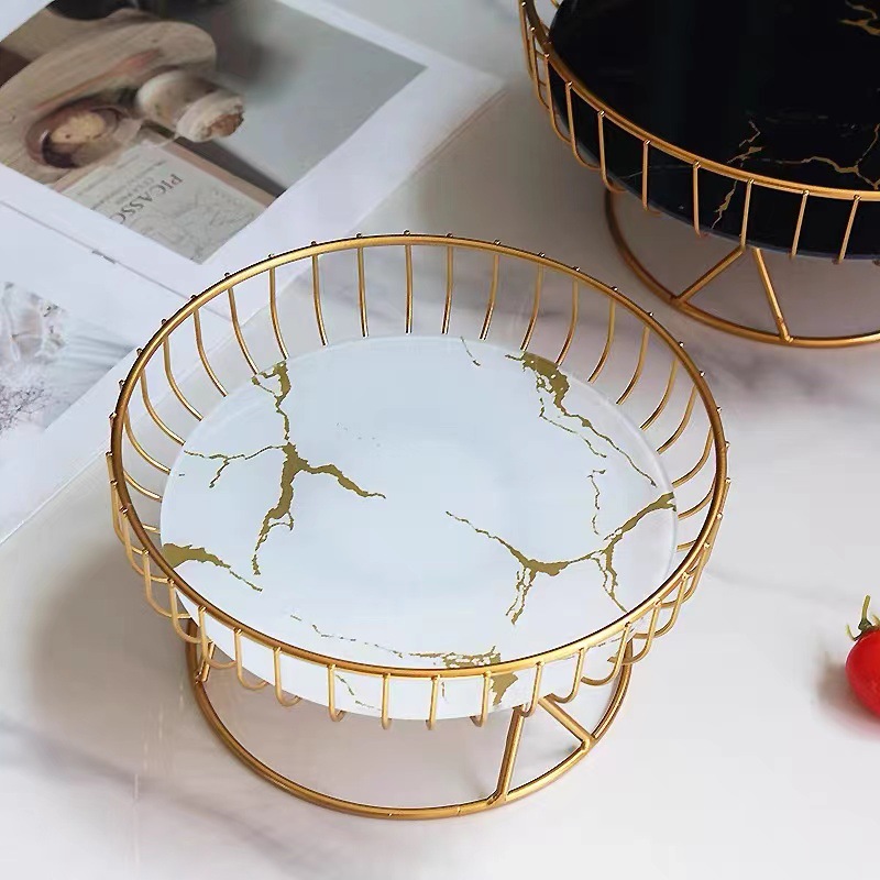 Nórdico plato de fruta Placa de exhibición de vidrio simple sala de estar mesa de café hogar pastel creativo postre merienda plato