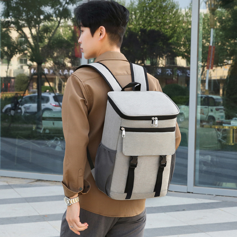 Nueva mochila transfronteriza de gran capacidad bolsa de aislamiento de viaje almuerzo fresco picnic bebida bolsa de viaje al aire libre