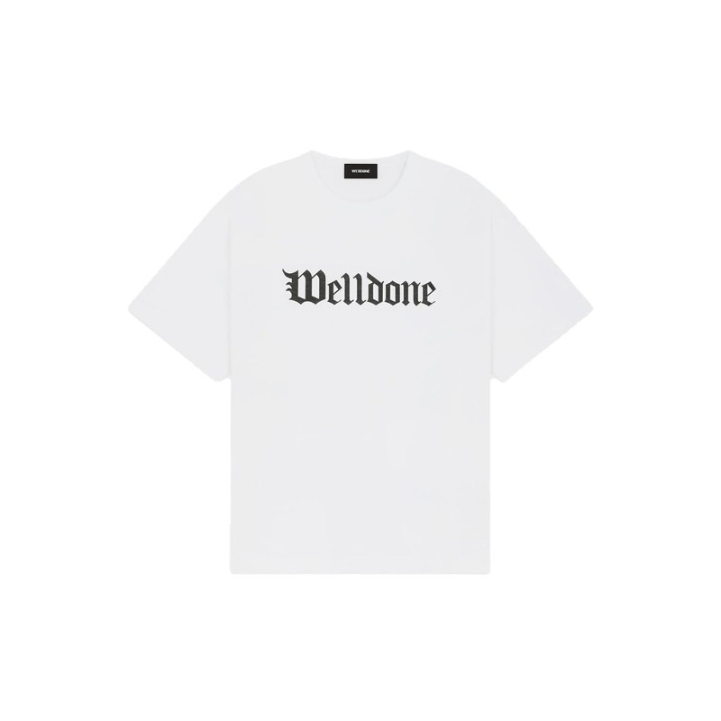 クロスボーダー卸売 25s トレンディなブランドヘビーウェイト WELL ニッチアメリカンスポーツルーズ男性と女性のカップルプリント半袖 T シャツ|undefined
