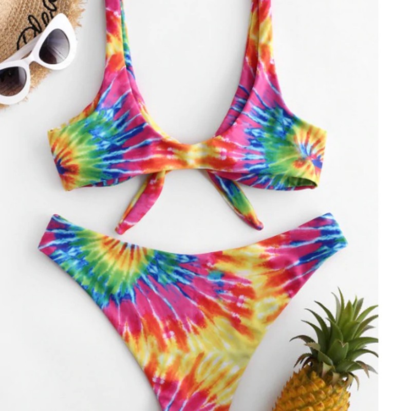 AliExpress printed swimsuit women's European and American new sexy BIKINI BIKINI cross-border swimsuit