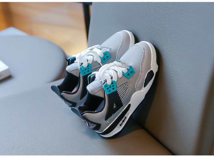 Sport 2023 Herbst Neue Koreanische Ausgabe kinder Laufschuhe Leder Modische Mittlere und Große Jungen_voghion.com