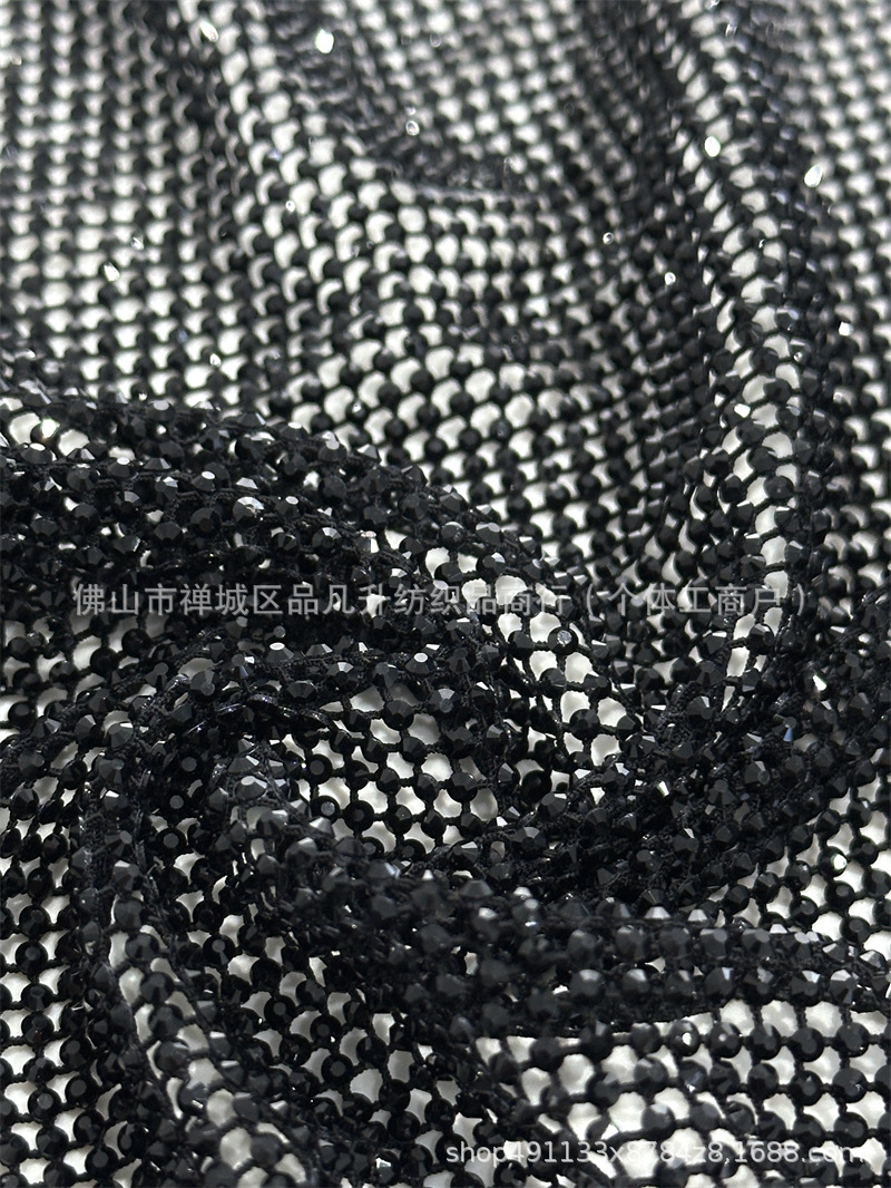 Fabricante suministro de alta densidad de tela de diamantes de moda de fiesta de baile vestido de noche tela de moda image 18