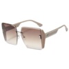 Retro square fashionable sunglasses, glasses, wholesale