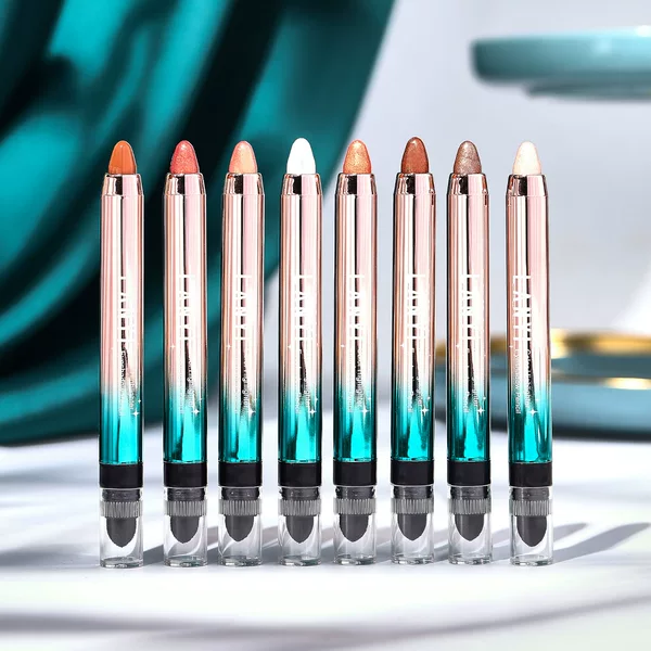 Lan Yi's Colorful Eyeshadow Pen - One-Swipe Application, Pearlescent Shimmer, Contouring and Brightening, Dual-Ended Eyeshadow Stick