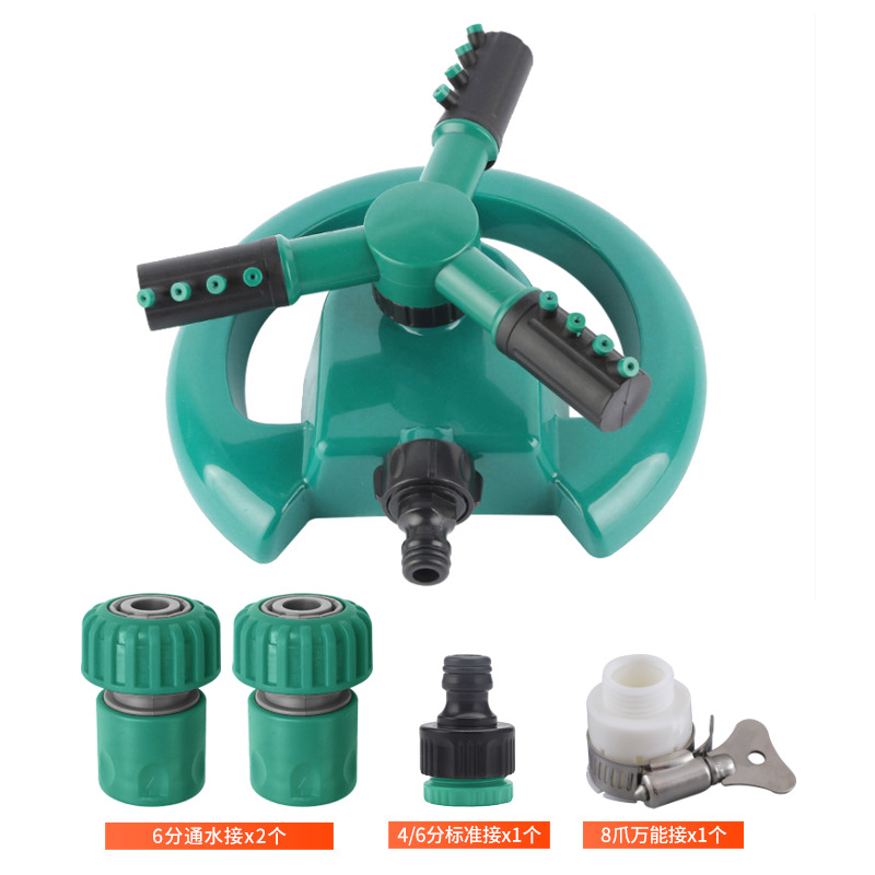 녹색 초승달 스프링클러 + 6 포인트 물 연결 2 + 4/6 포인트 표준 연결 1 + 8 클로 범용 연결 1