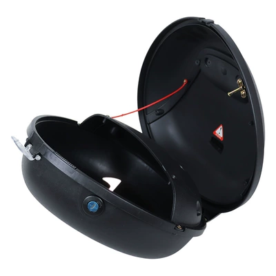 Motorcycle Safety Supplies: Round Rear Trunk Battery