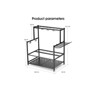 Kitchen Metal Tool Organizer Yard Tool Storage Rack Garage Tool Rack Shovel Rack Tool