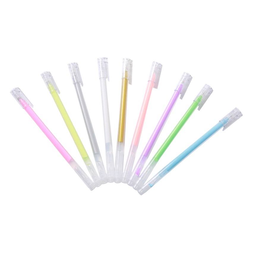 Painting Gel Pen Stationery Creative Wholesale Supplies Transparent Set Simple Culture Plastic Pen Painting for Students