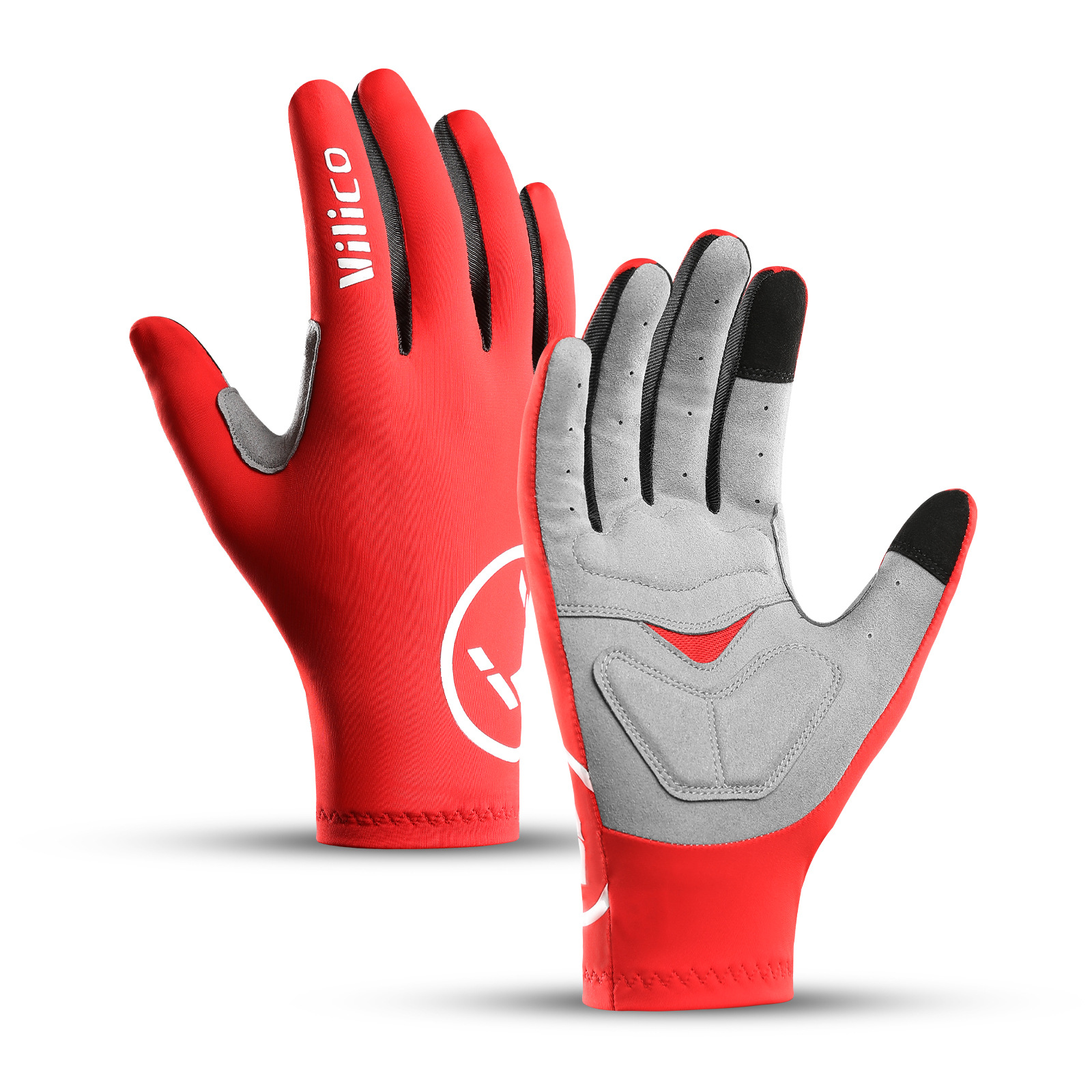 Guantes de Ciclismo para Primavera y Otoño, Estilo Nuevo, Dedos Completos, para Hombre y Mujer, para Bicicleta de Carretera, Amortiguadores, Resistentes al Desgaste, con Pantalla Táctil, Venta al por Mayor