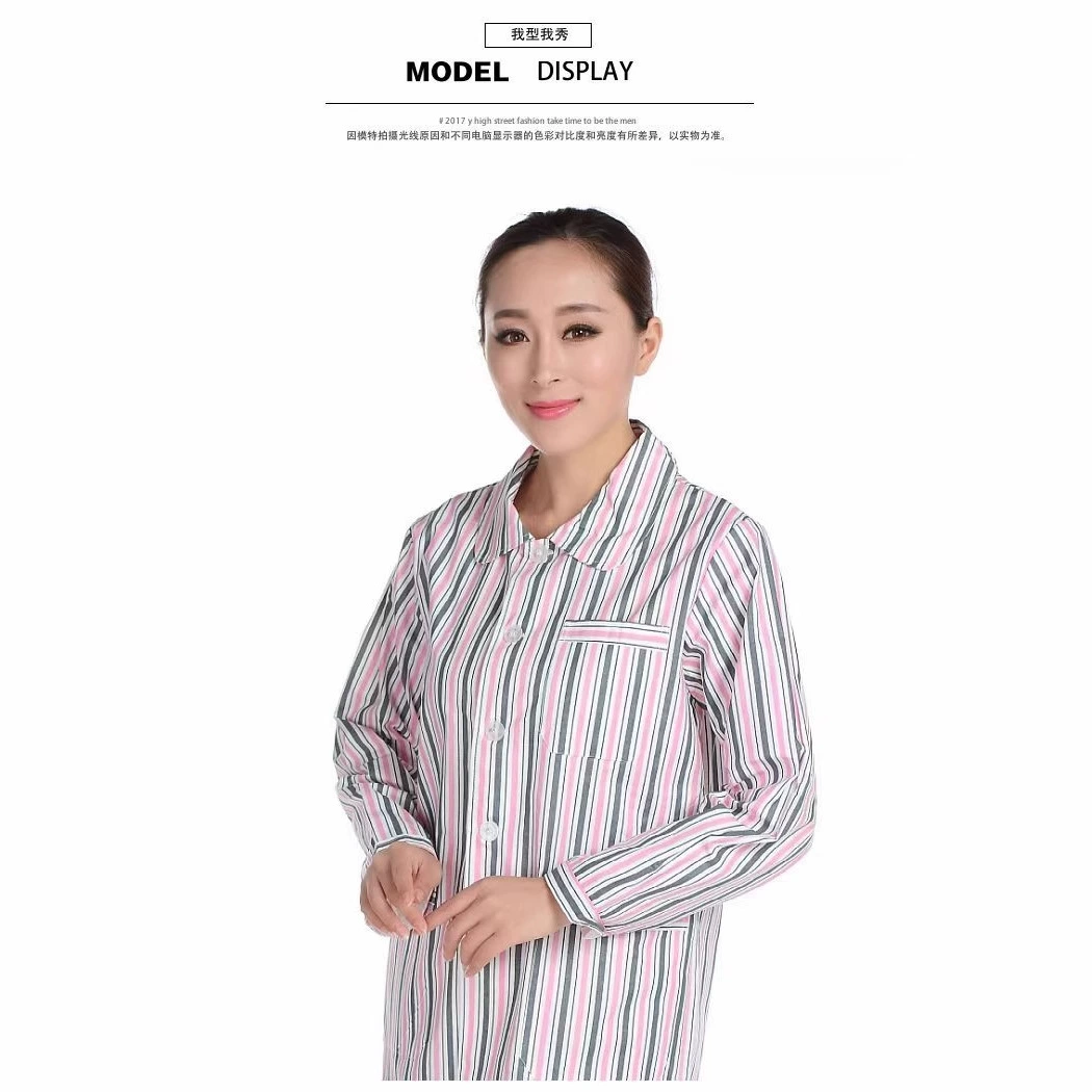 Больничная одежда для пациентов из чистого хлопка, разделенная одежда для медсестер, мужские и женские пижамы для пациентов с длинными рукавами, оптовая продажа, мужские и женские зимние и летние костюмы вверх и вниз