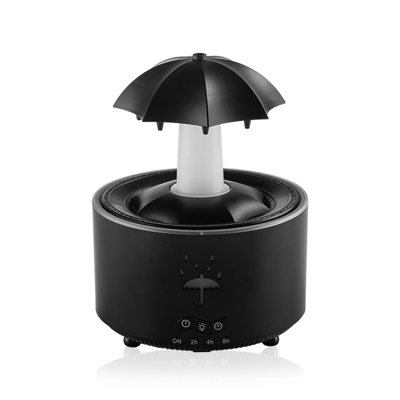 新型雨滴アロマオイル拡香機家庭用デスクトップ回転水滴加湿器カラフル雨滴アロママシン|undefined
