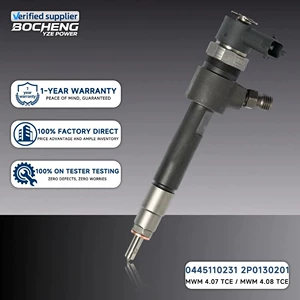 0445110231 Common Rail Injector 2P0130201 New 93342272 with Chevrolet Manufacturer Issued