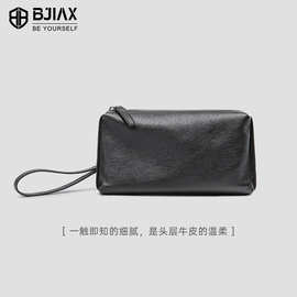 跨境批发真皮长款钱包男士新款驾驶证一体卡包正品男款手拿包包