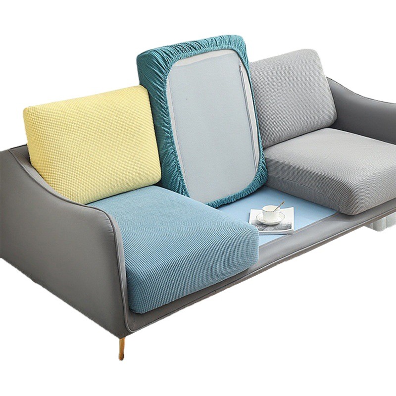 Cubierta de sofá de terciopelo de maíz simple color sólido elástico todo incluido funda de cojín cuatro estaciones sofá universal transfronterizo Amazon