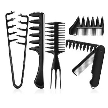 Peine de Aguja de Acero para Mechas y Separación de Cabello para Estilistas