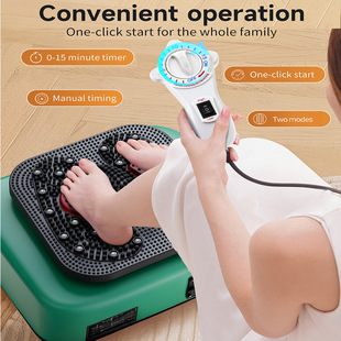 Middle-Aged and Elderly Qi and Blood Circulation Machine Spiral Vibration Household Qi and Blood Warming Instrument High Frequency Foot Massager Manufacturer