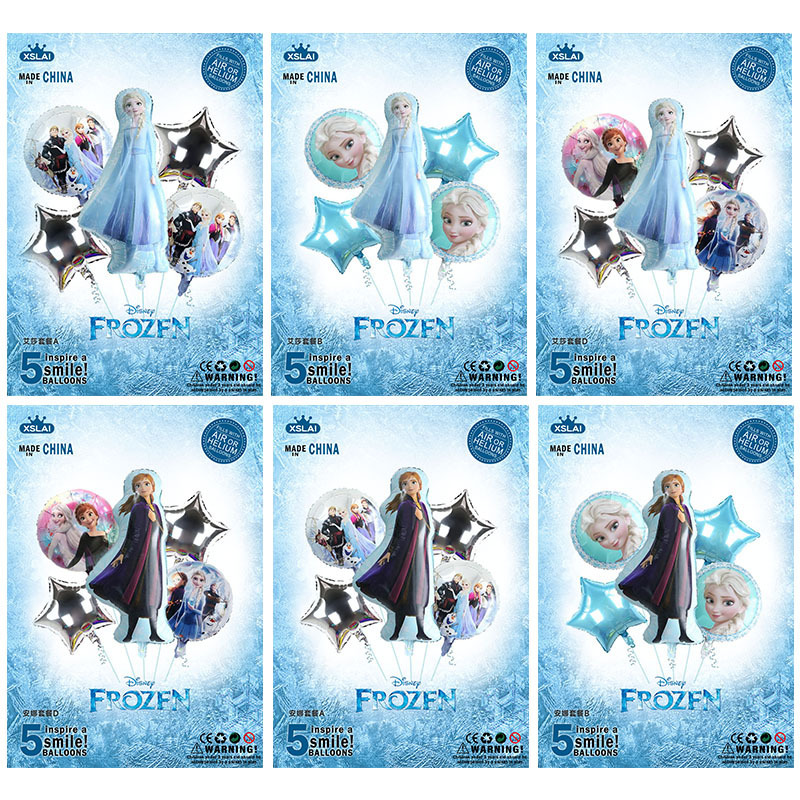 Standing Elsa and Anna Princess Balloon Set Frozen Theme Birthday Party Decoration Balloons
