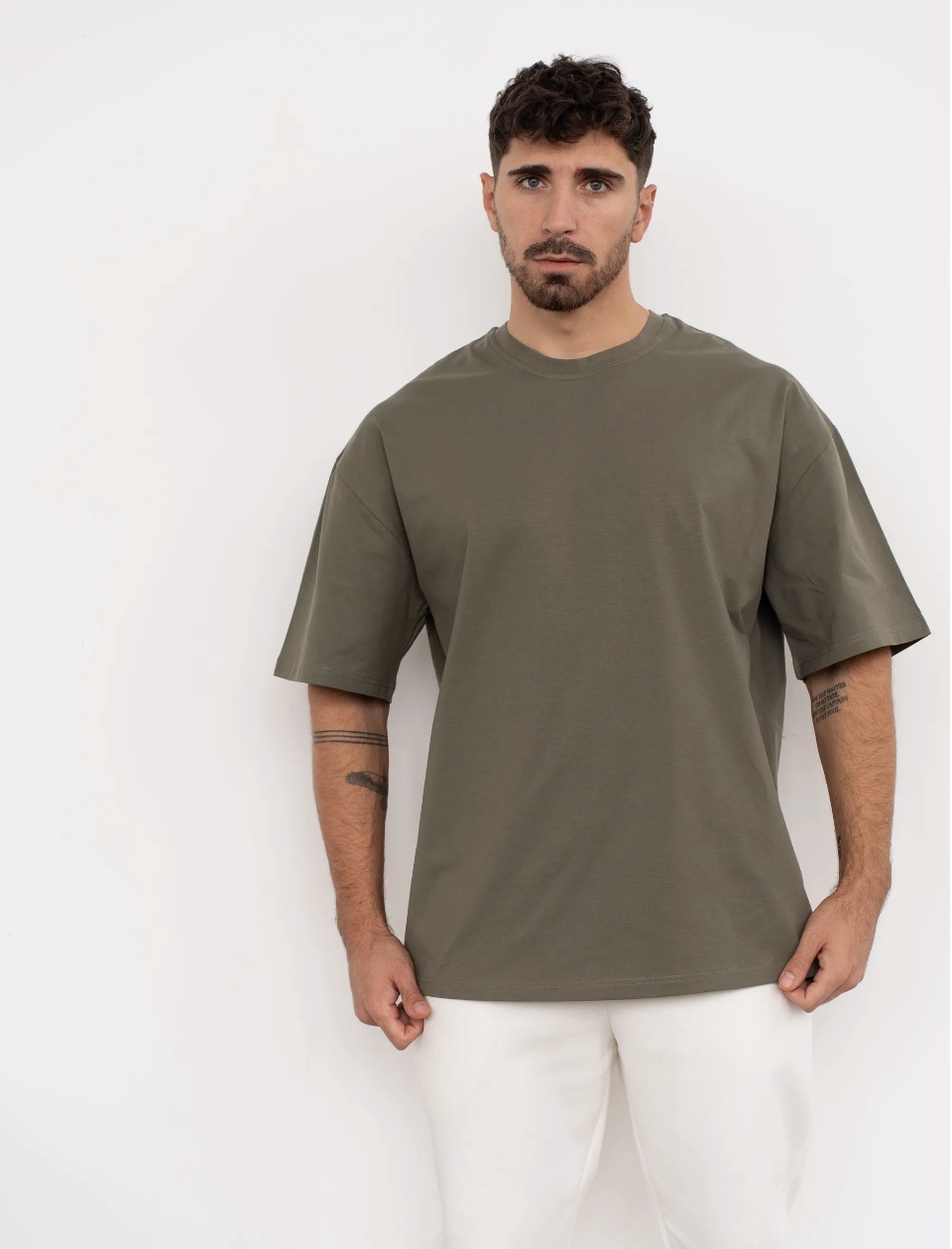 boy 230G European Version Cross-Border Pure Cotton Trendy Brand Crew Neck Short Sleeve T-Shirt Men's Loose Fit Couple_viptrois.com