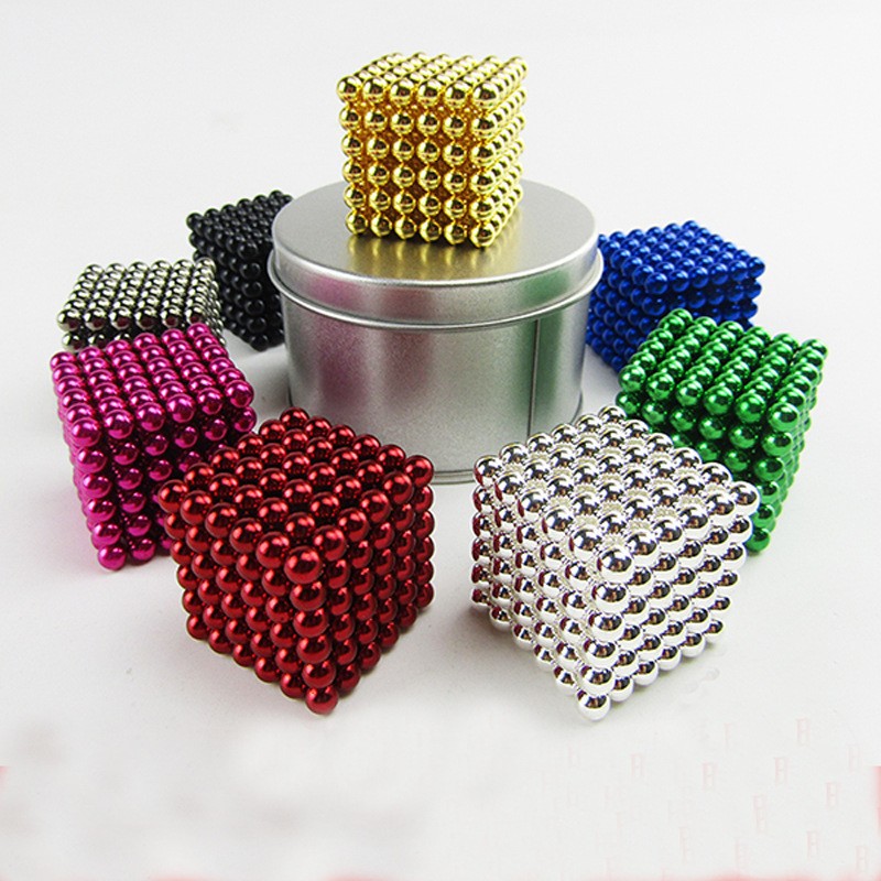 现货供应潮玩磁力球创意益智玩具解压趣味积木磁珠多彩魔力巴克球