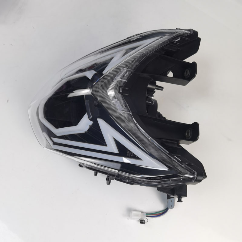 La fábrica vende la cuarta generación de GMS desde el cielo, tres faros láser coloridos sin daños directamente hacia arriba locomotora de faros de panal