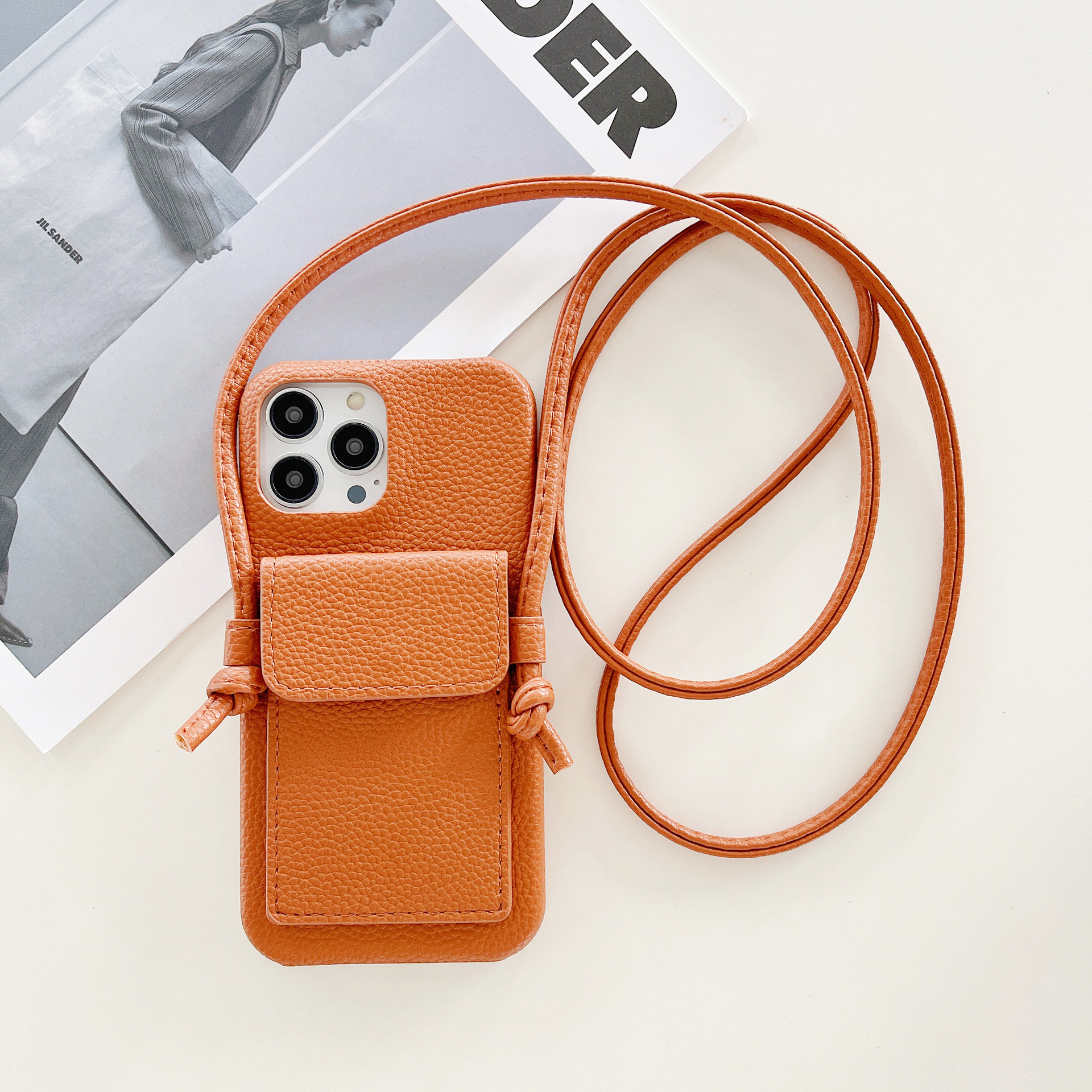 Fashion Solid Color Pu Leather   Phone Cases display picture 8