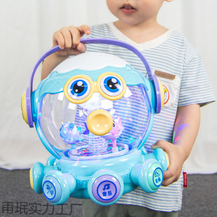 Baby Toy Music Clap Drum 1 Year Old Baby Early Education Octopus Hand Clap Drum Carousel Rechargeable Kidsren's Small