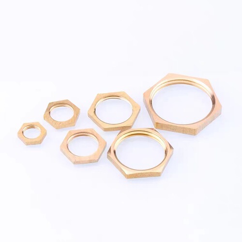 Wholesale all-copper cap lock nut with thin inner wire copper hexagonal lock cap and female joint fastening connection accessories