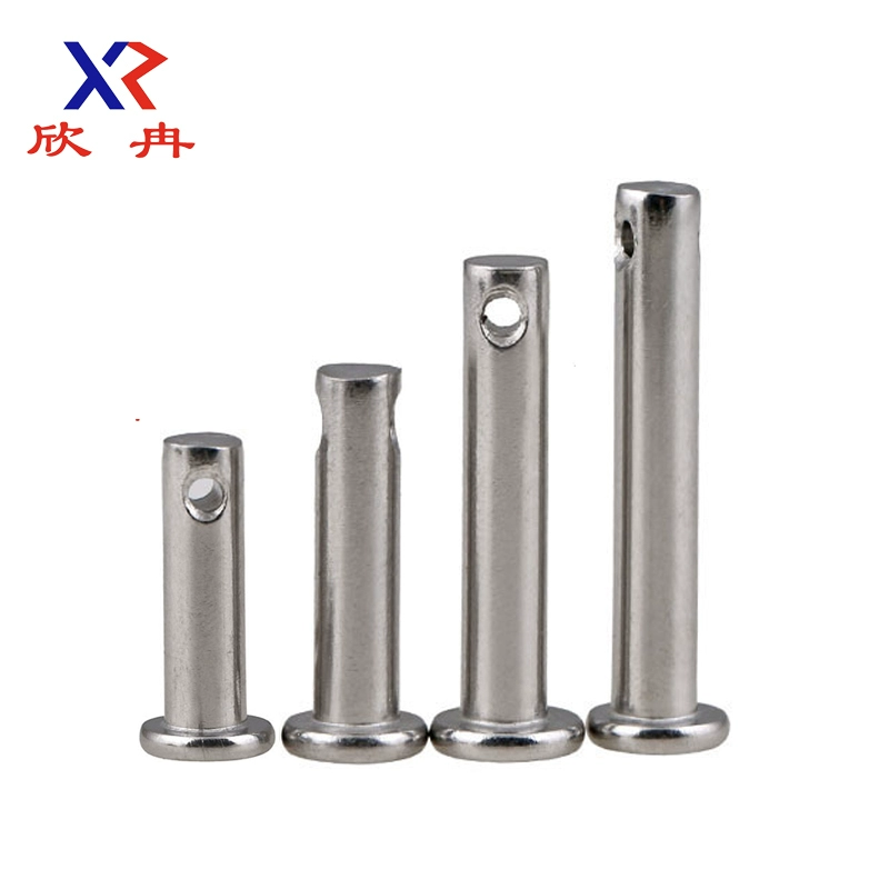 M6 M8 M10 Штифт из нержавеющей стали 304, позиционирующий штифт, цилиндрический штифт с плоской головкой и отверстием GB882