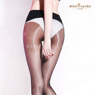 Luoying 624 Needle High Density Oil Bright Seamless Coagulating Silk Stockings Ultra-thin Hand-feel Smooth Oil-smooth Transparent Pantyhose 8408