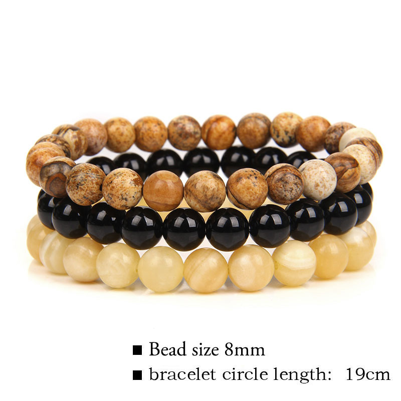 Mode Marbre Cristal Perlé Bracelets display picture 7