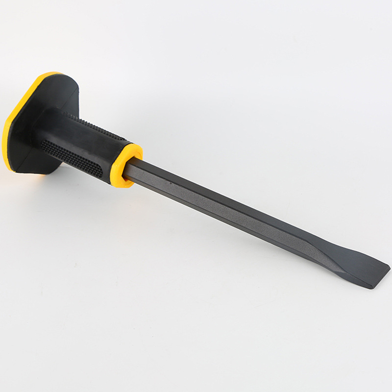 木工专用加厚石工凿家用随身水泥凿子锰钢防滑胶柄尖头扁头穿心凿