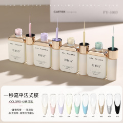 恩妮诗一秒流平法式指甲油胶2025新款高饱和勾边彩绘胶美甲店专用