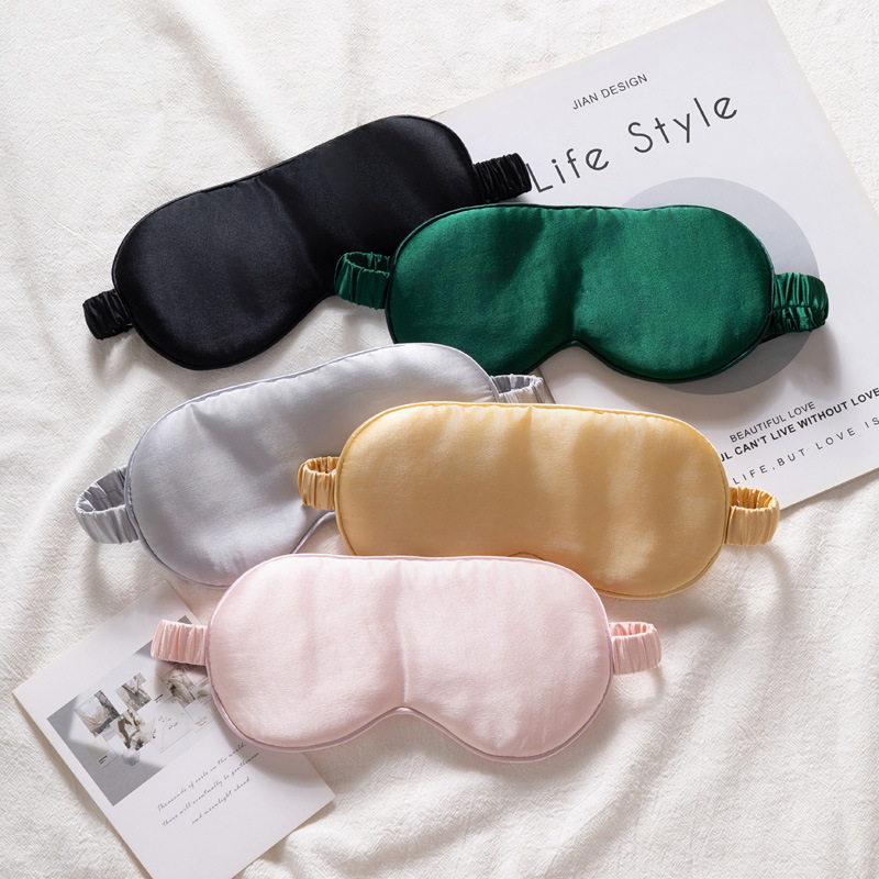 Double-sided silk comfortable sleep mask for traveling