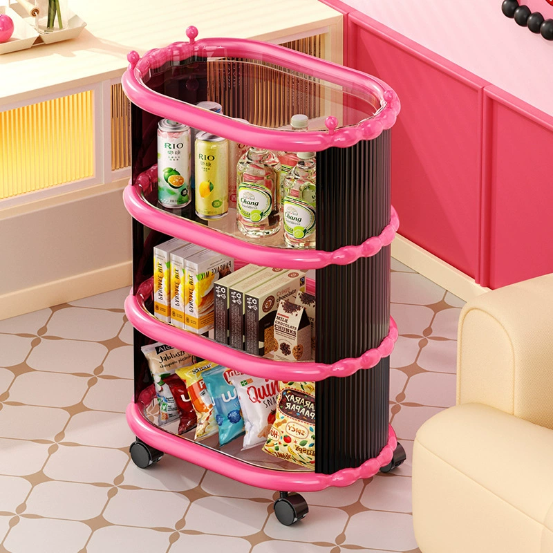 Стеллаж для хранения на колесиках, стеллаж для закусок, напольный стеллаж для дома, гостиной, ванной комнаты, туалета, съемный многослойный стеллаж для хранения