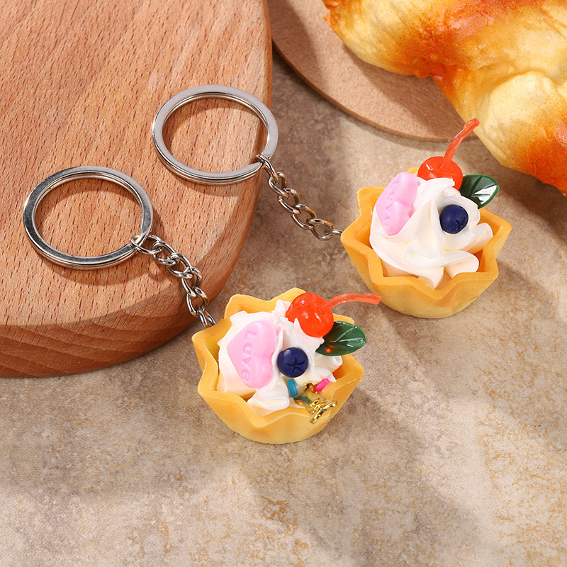 Western Style Breakfast Model Toy Keychain Accessories Lace Fruit Cream Cake Simulation Food Ornaments Props Western Style Breakfast Model Toy Keychain Accessories Lace Fruit Cream Cake Simulation Food Ornaments Props